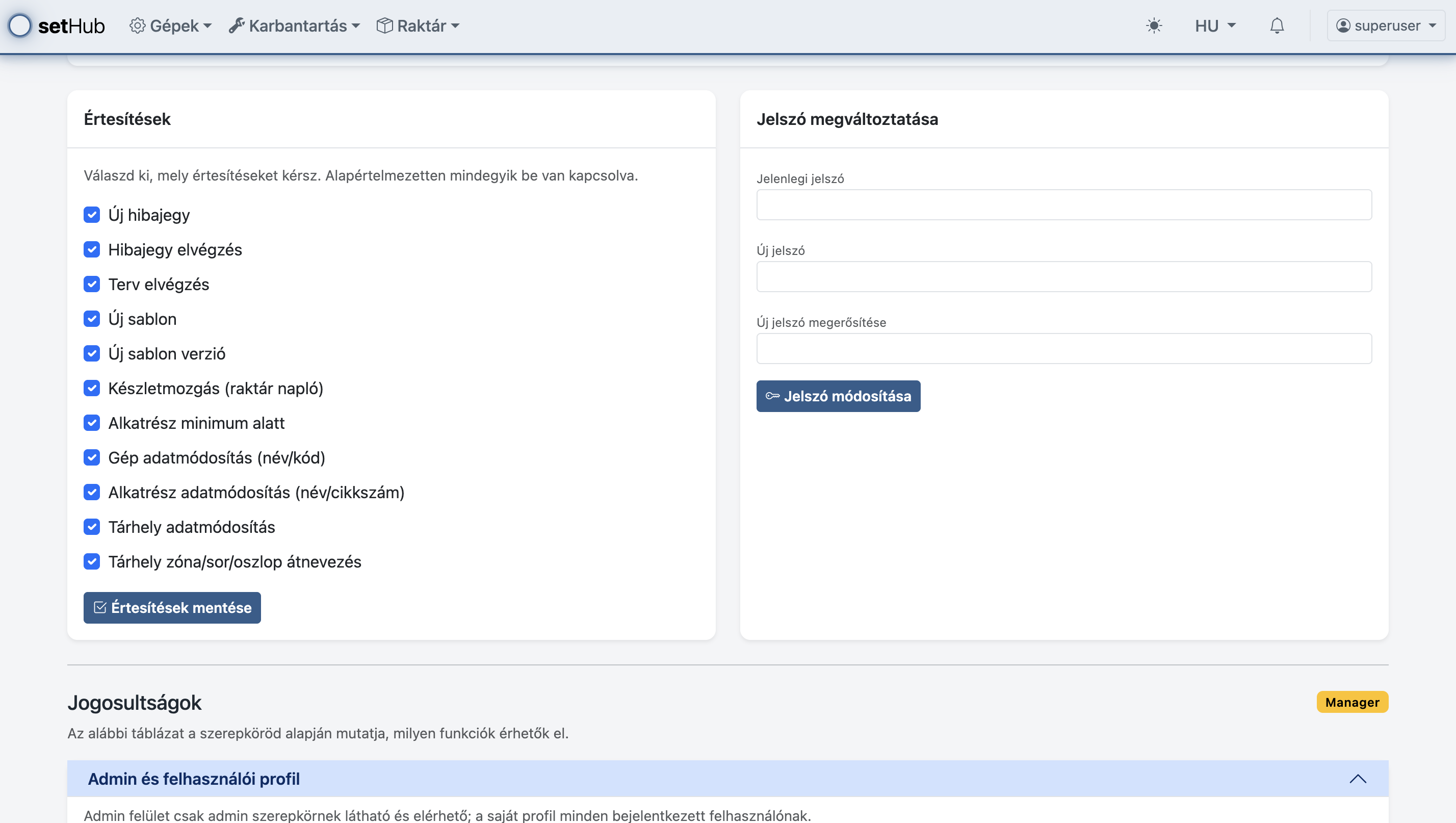 Felhasználói felület